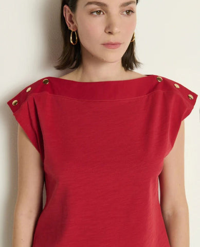Nation Brooks Snap Top Red
