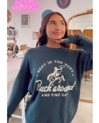Buck Around and Find Out Sweatshirt – Vintage Navy