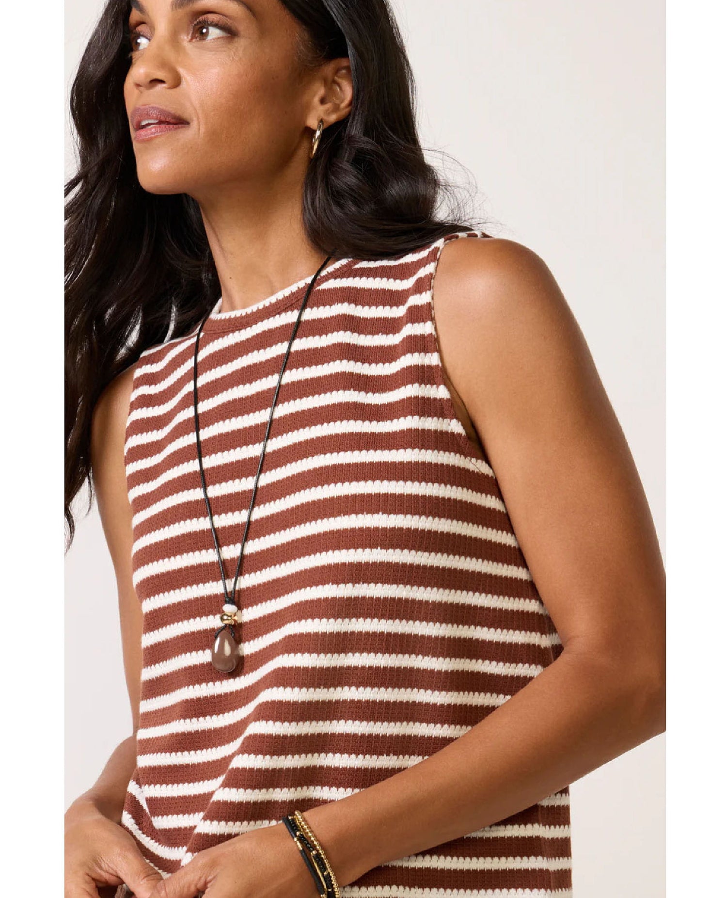 Campari Tank Clay Stripe