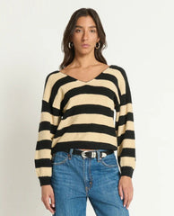 Carmine Butterscotch Stripe Sweater
