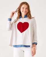 Catalina Moonstone Red Heart Top