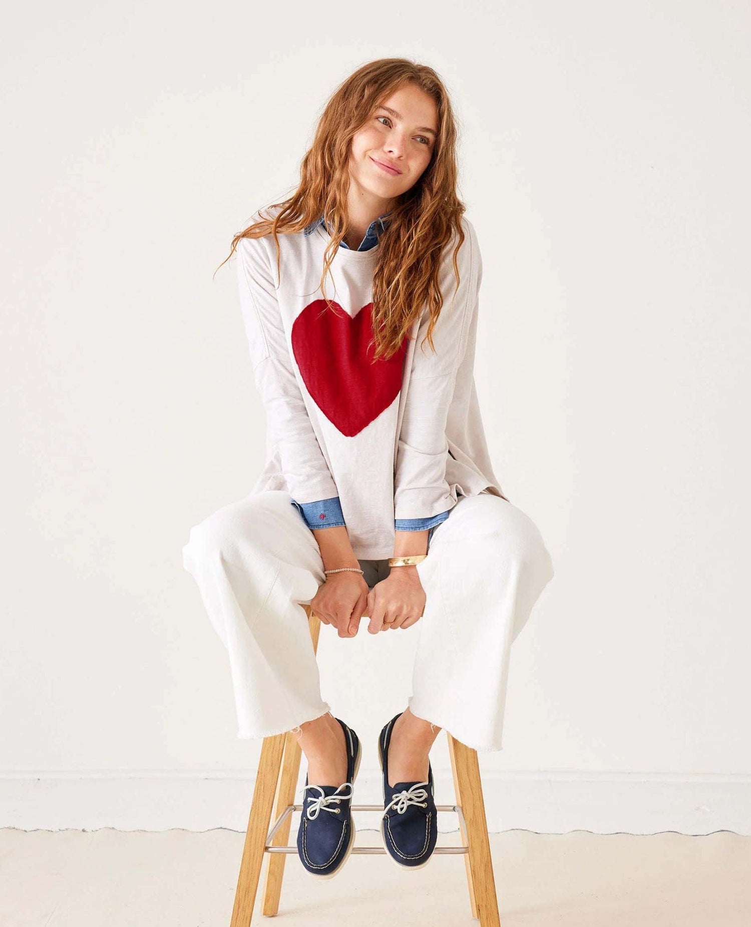 Catalina Moonstone Red Heart Top