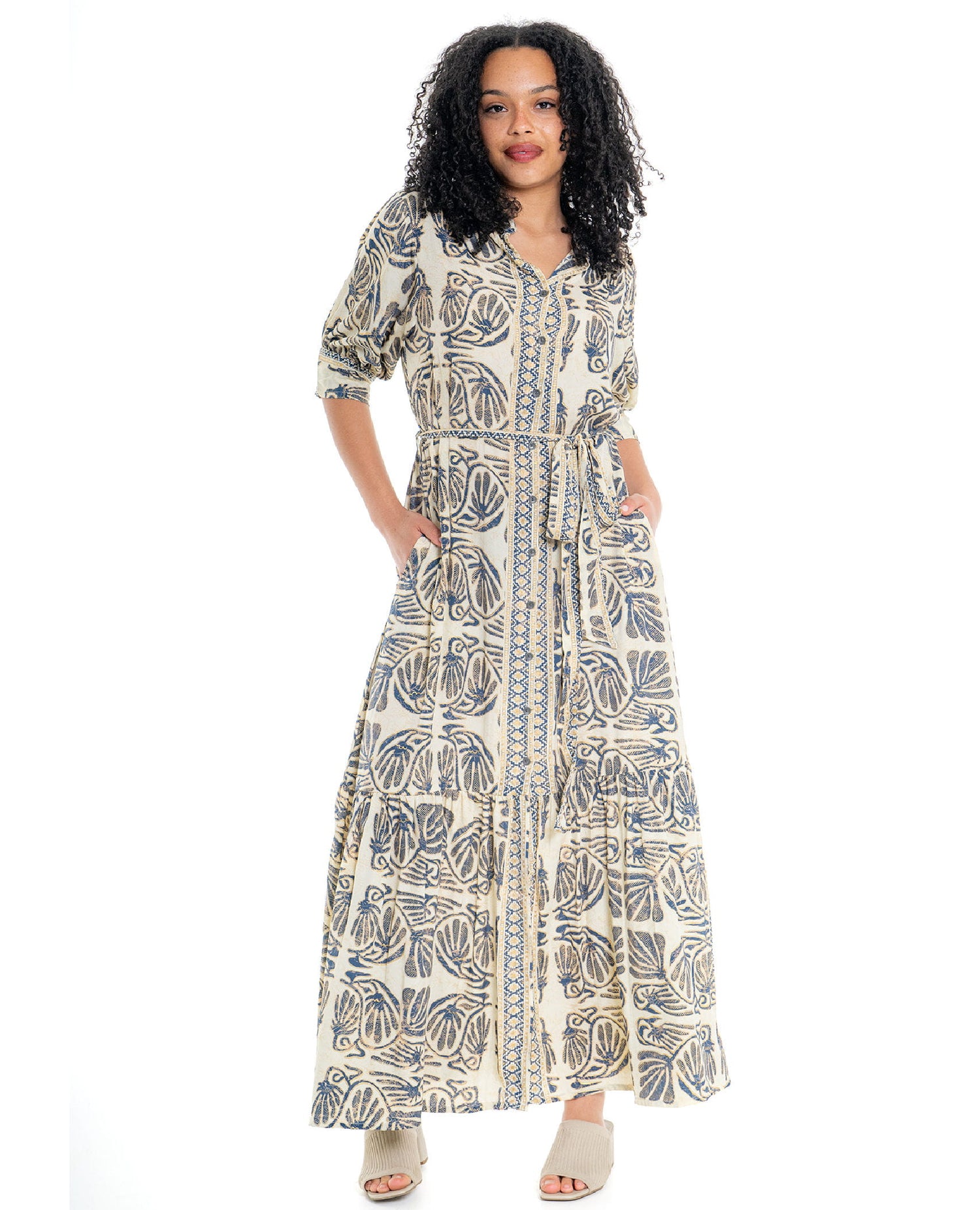 Azure Coast Maxi Dress