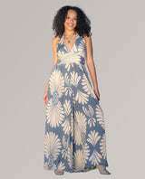 Soleil Halter Jumpsuit Azure Drift