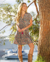 Magnolia Mosaic Tile Mini Dress