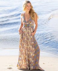 Soleil Halter Jumpsuit Sand