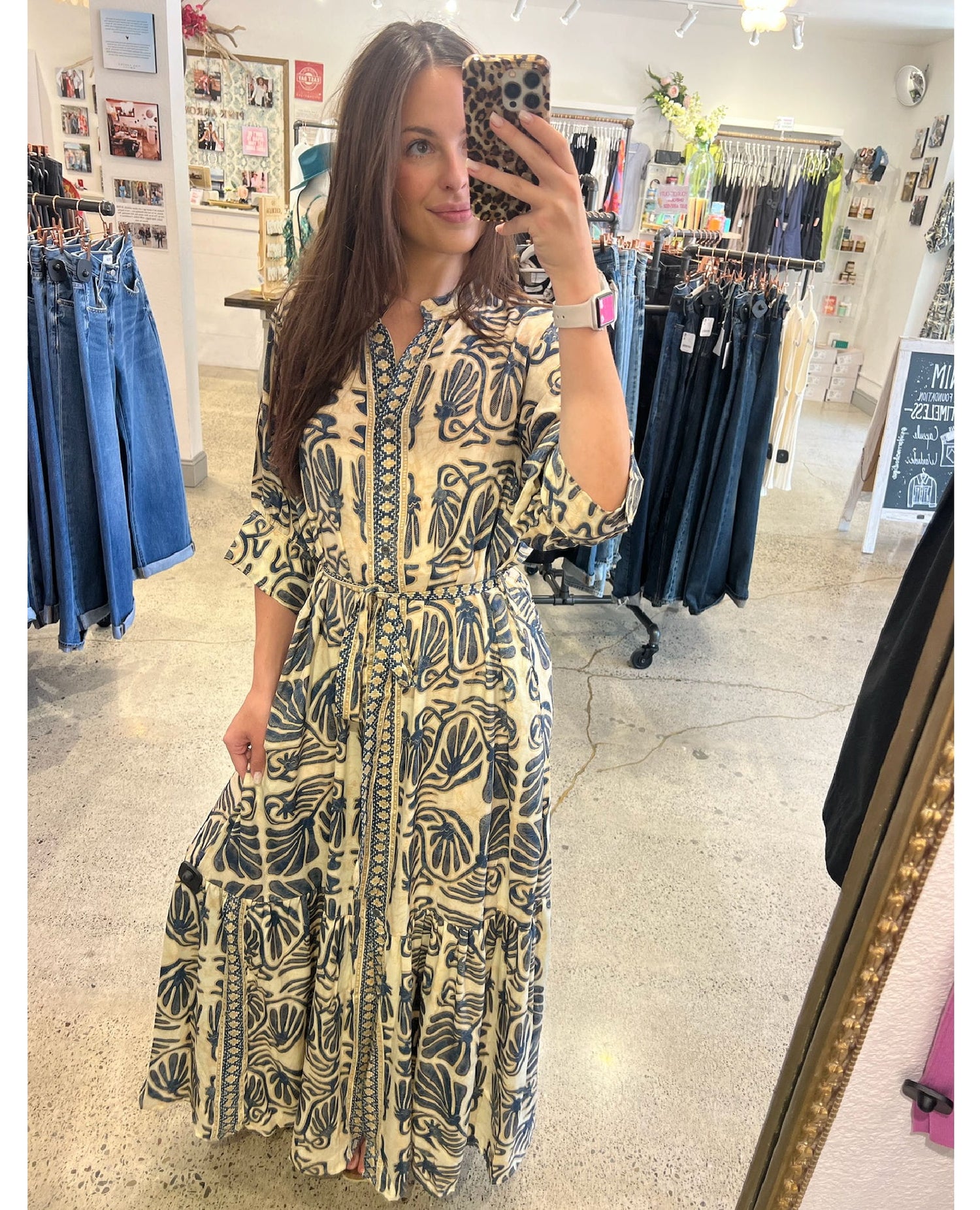 Azure Coast Maxi Dress