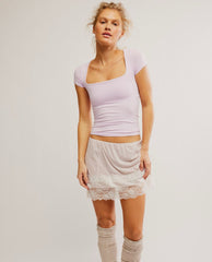 Clean Lines Baby Tee Falling Petal