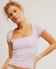 Clean Lines Baby Tee Falling Petal