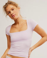 Clean Lines Baby Tee Falling Petal