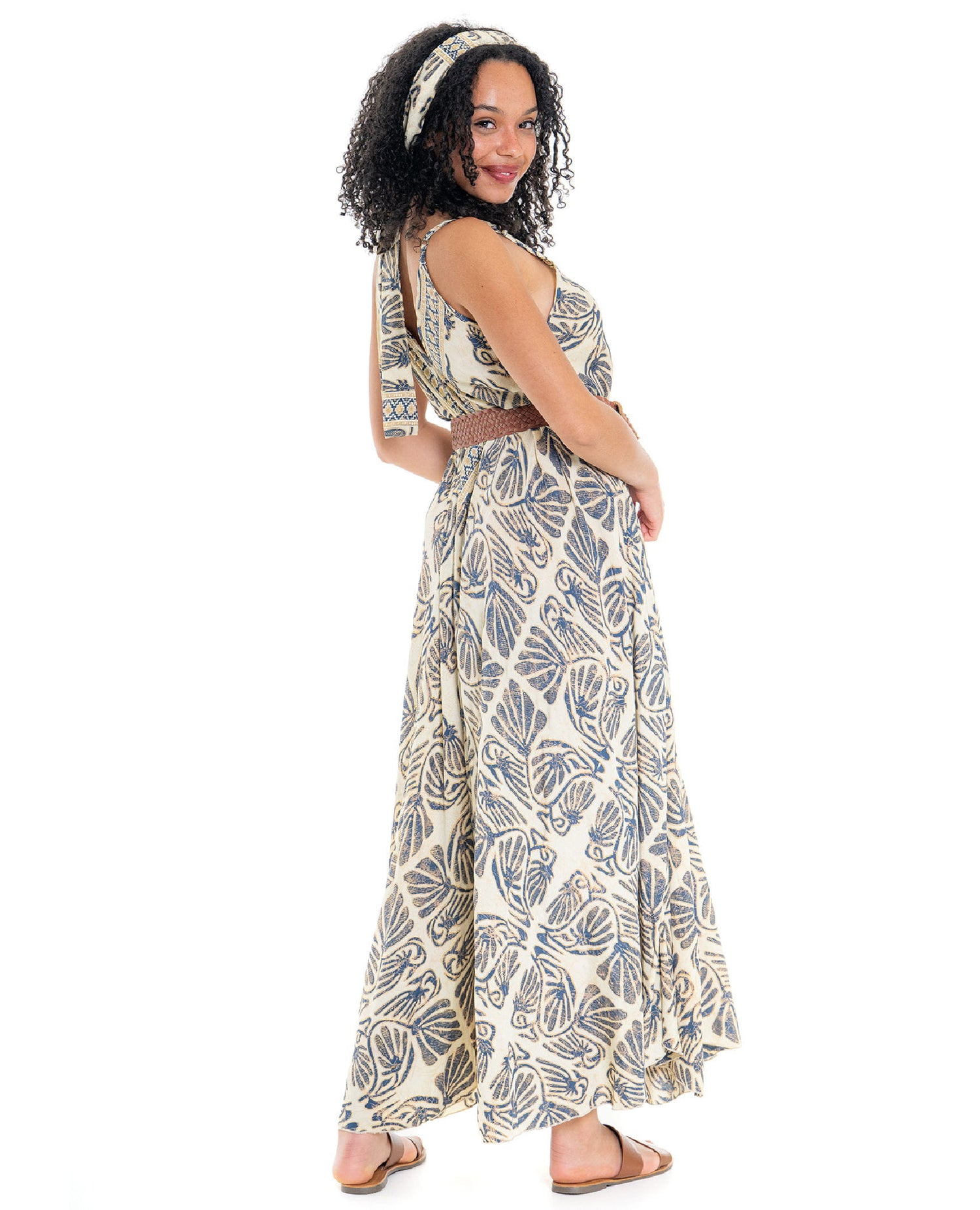 Coastal Mosaic Maxi Dress