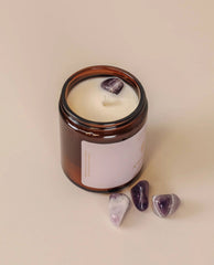 Crystal Candle Amethyst 9oz