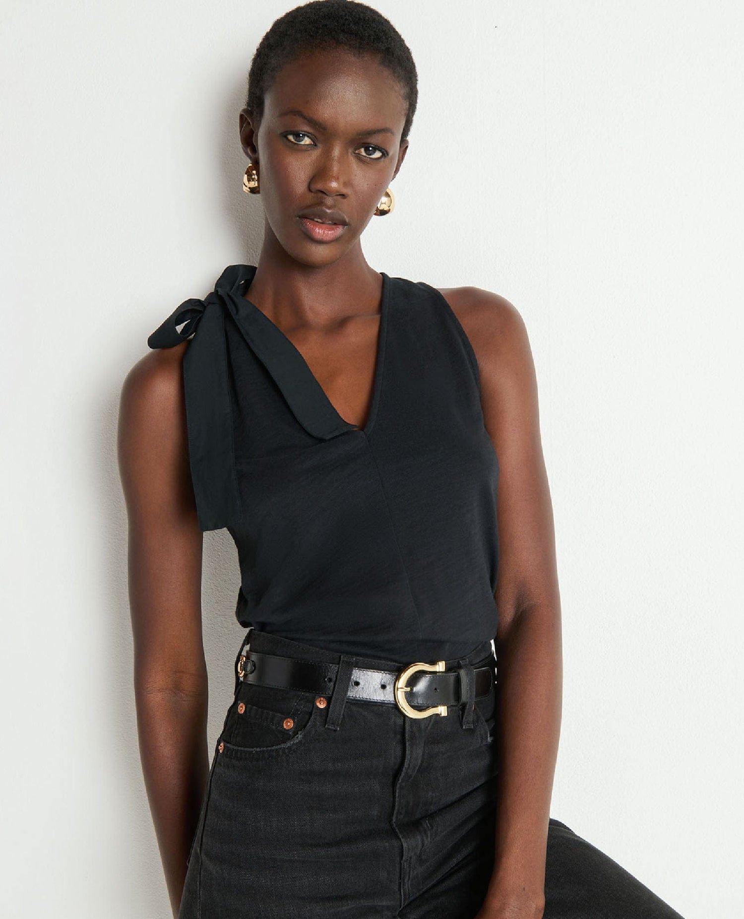 Daniella Tank Jet Black