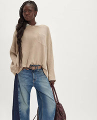 Free People Dawson Long Sleeve Stone