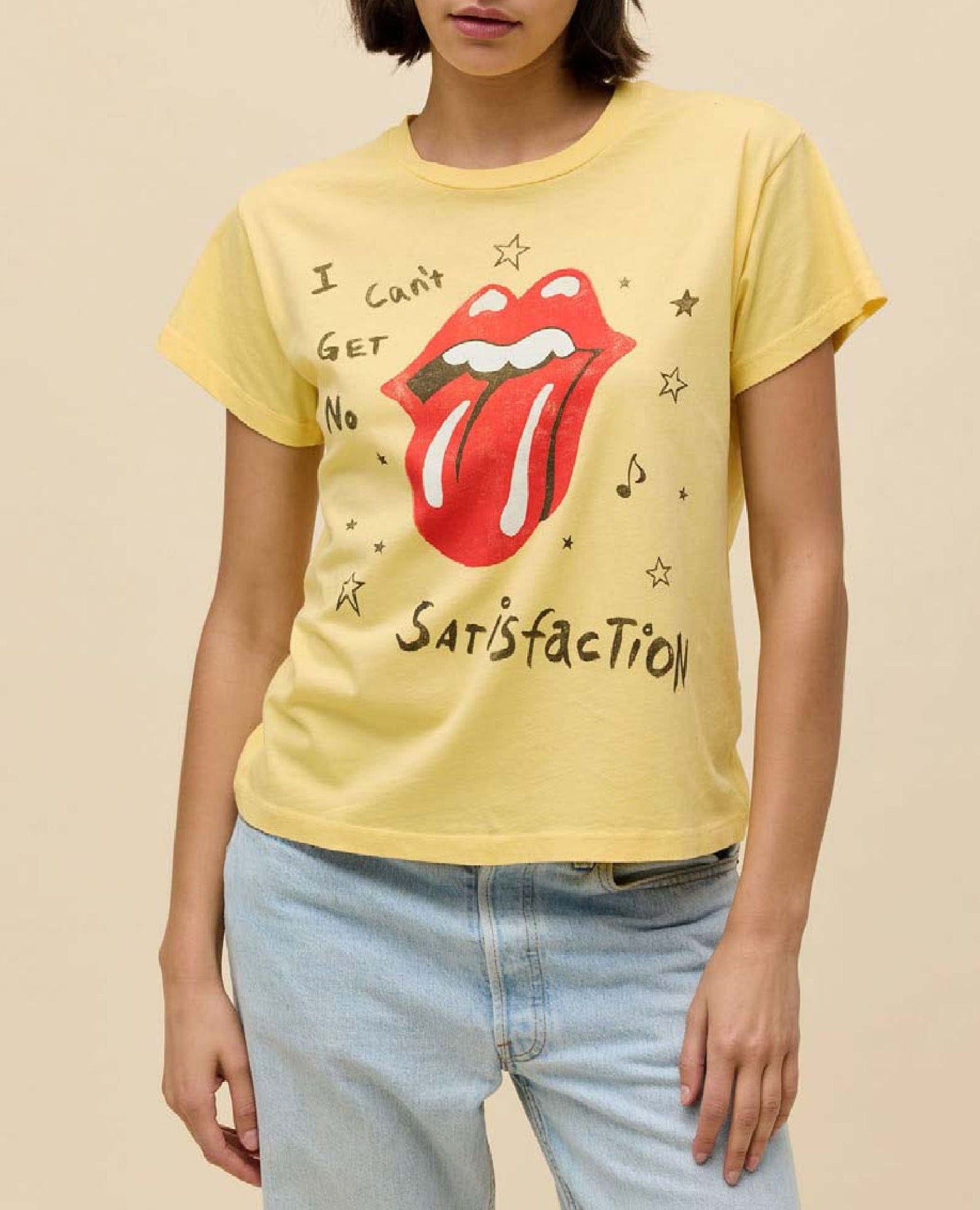 Rolling Stones Poppy Yellow Tee