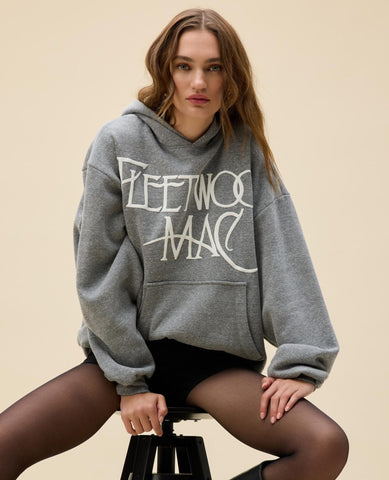 Fleetwood Mac Oversized Hoodie Grey