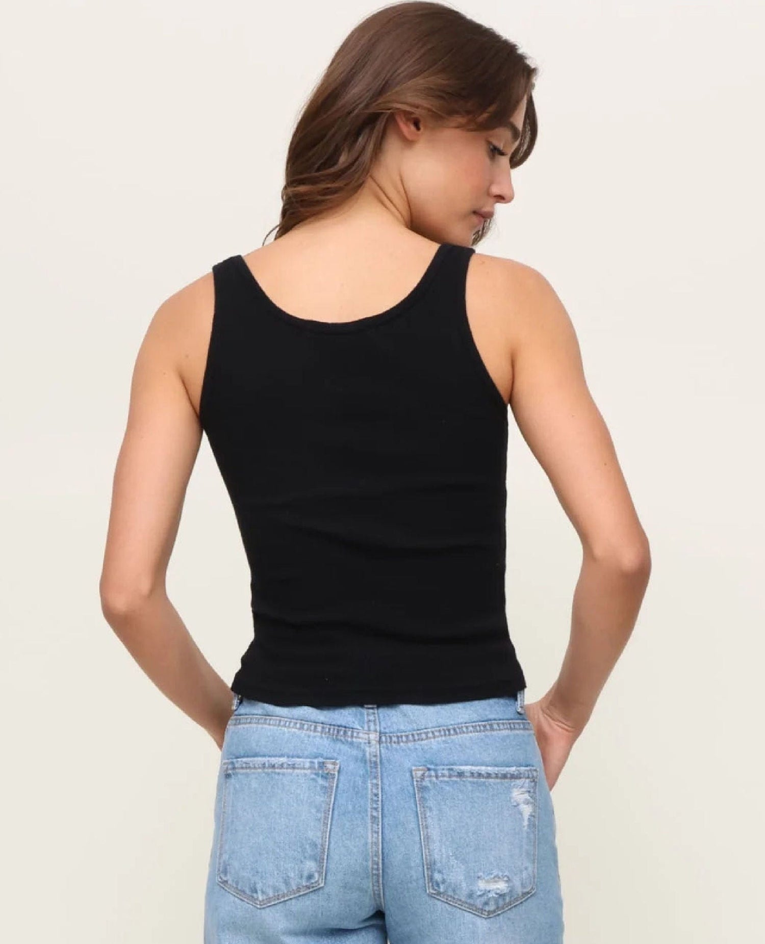 Debbie Perfect Tank Black