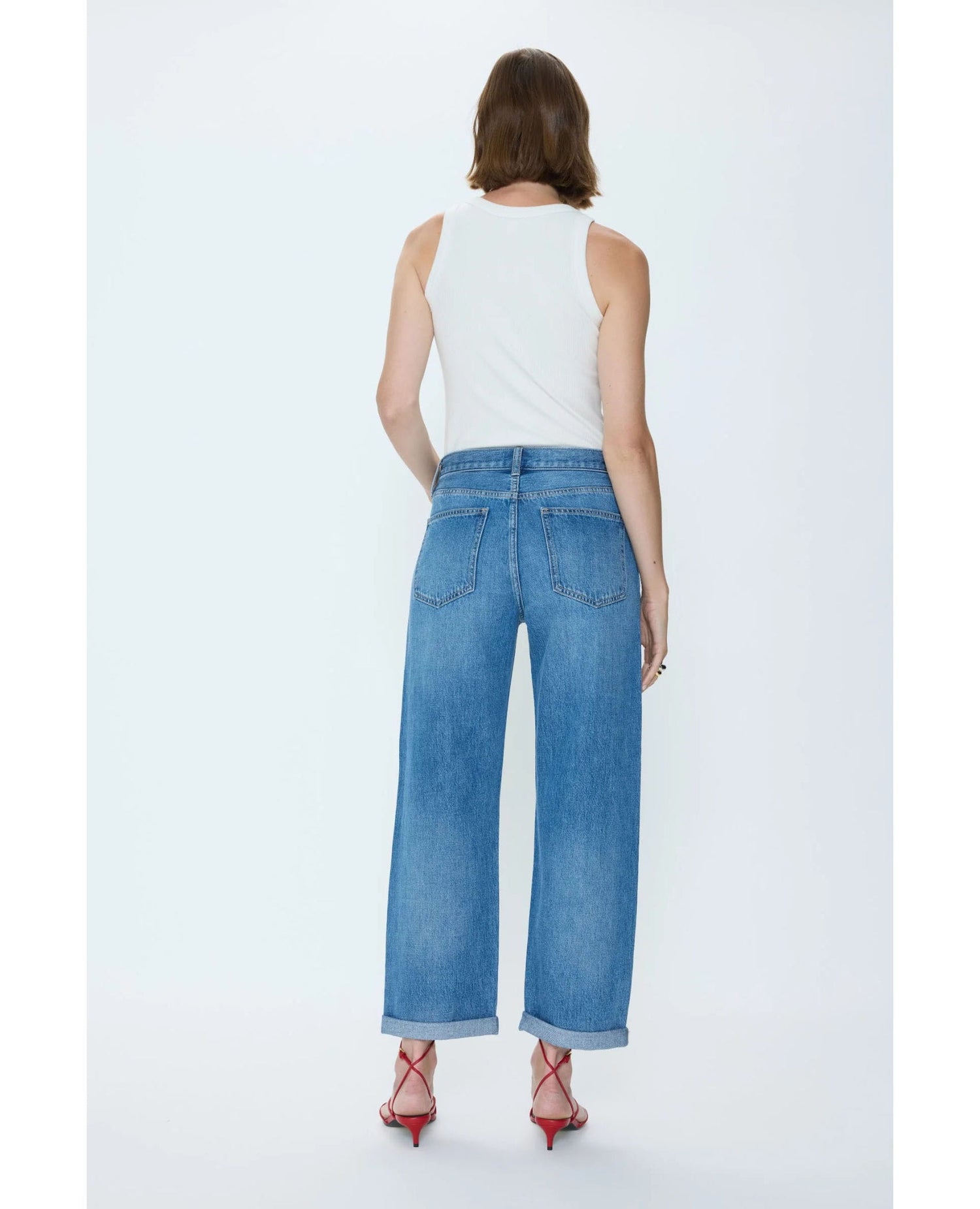 Donny Rolled Hem Boyfriend Jeans in Heartfelt