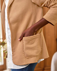 Dublin Blazer Knit Jacket in Camel