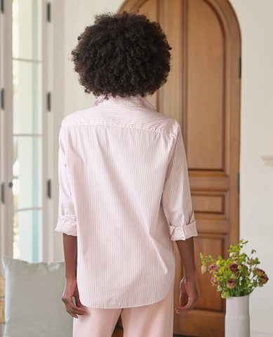 Eileen Pink Stripe Superluxe Button Down