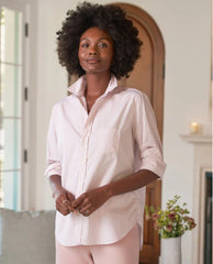 Eileen Pink Stripe Superluxe Button Down