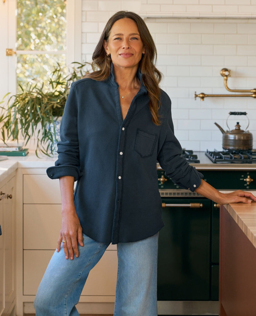 Eileen Triple Fleece Shirt Navy
