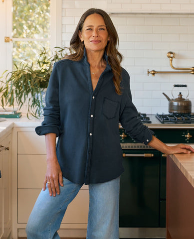 Eileen Triple Fleece Shirt Navy