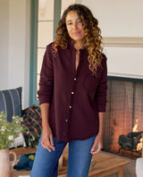Eileen Relaxed Lab Shirt Currant Red