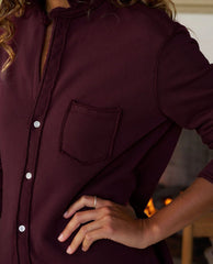 Eileen Relaxed Lab Shirt Currant Red