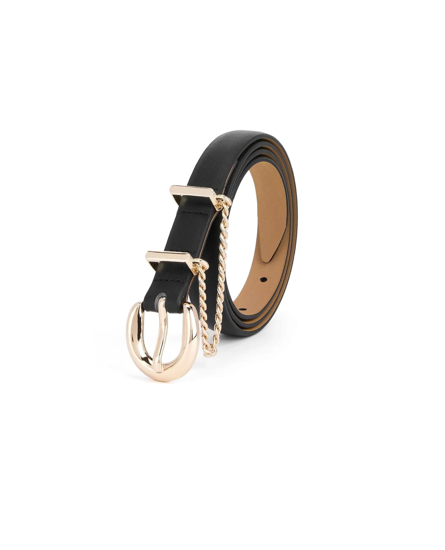 Cascade Chain Belt in Black