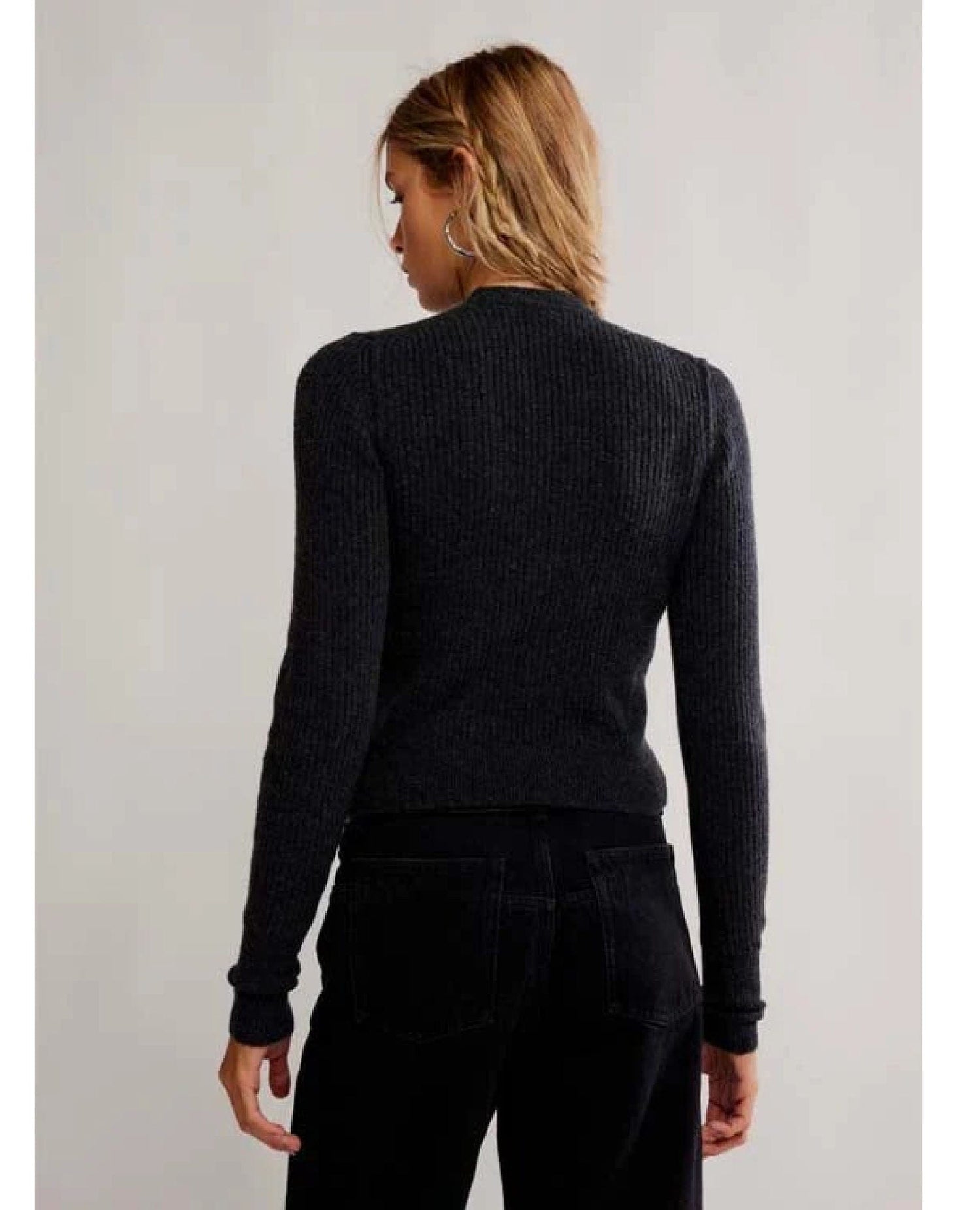 Free People Ever After Pullover Charcoal