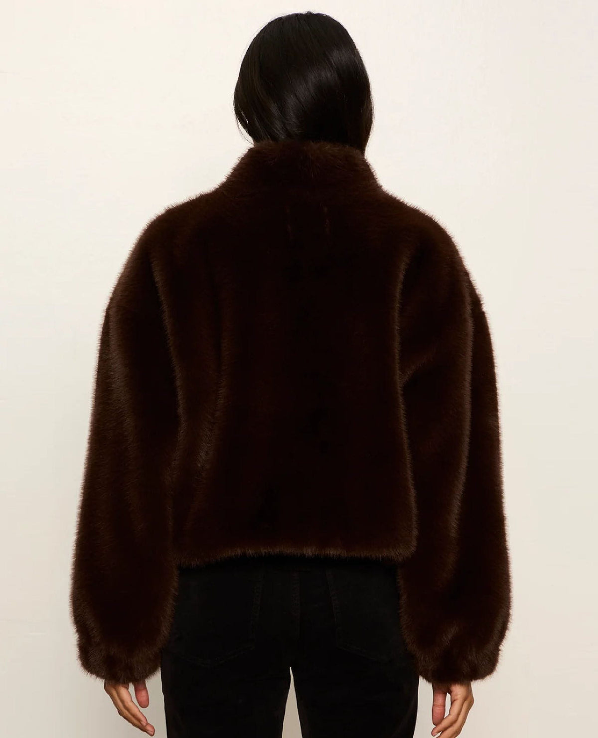 Everest Fur Bomber Espresso