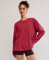 Hustle Layer LS Brick Red