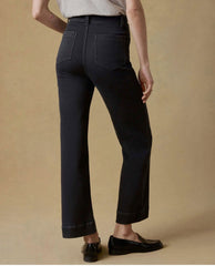 Stretch Terry Ankle Pant Black