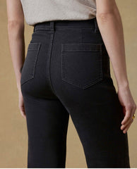 Stretch Terry Ankle Pant Black