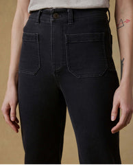 Stretch Terry Ankle Pant Black