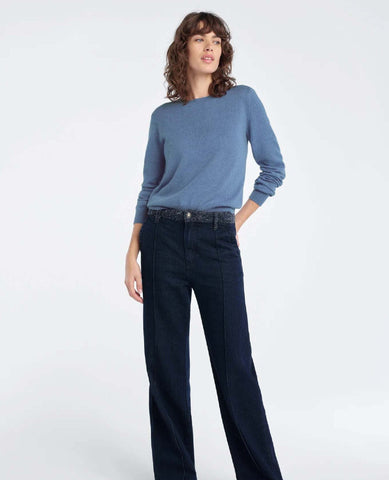 FAVORITE Cashmere Sweater River Blue