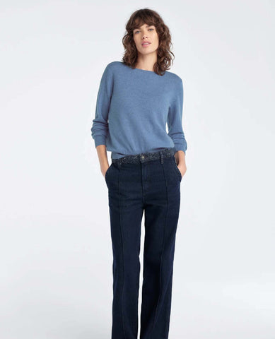 FAVORITE Cashmere Sweater River Blue