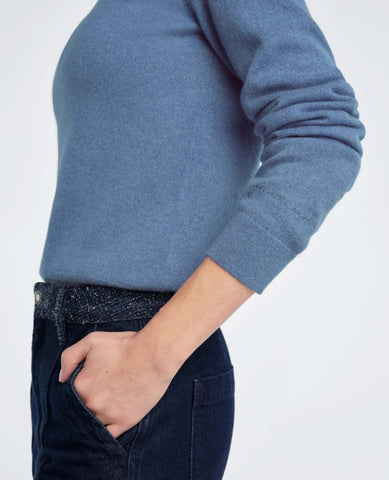 FAVORITE Cashmere Sweater River Blue