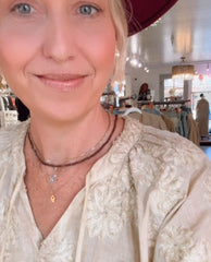 Floral Imprint Top Tea Stain