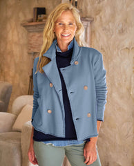 Frank & Eileen Crop Belfast Jacket Slate
