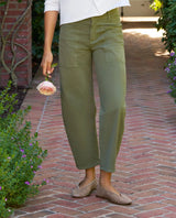 Brushed Cotton Bray Barrel Olive