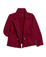Mini Belfast Crop Peacoat Garnet Red