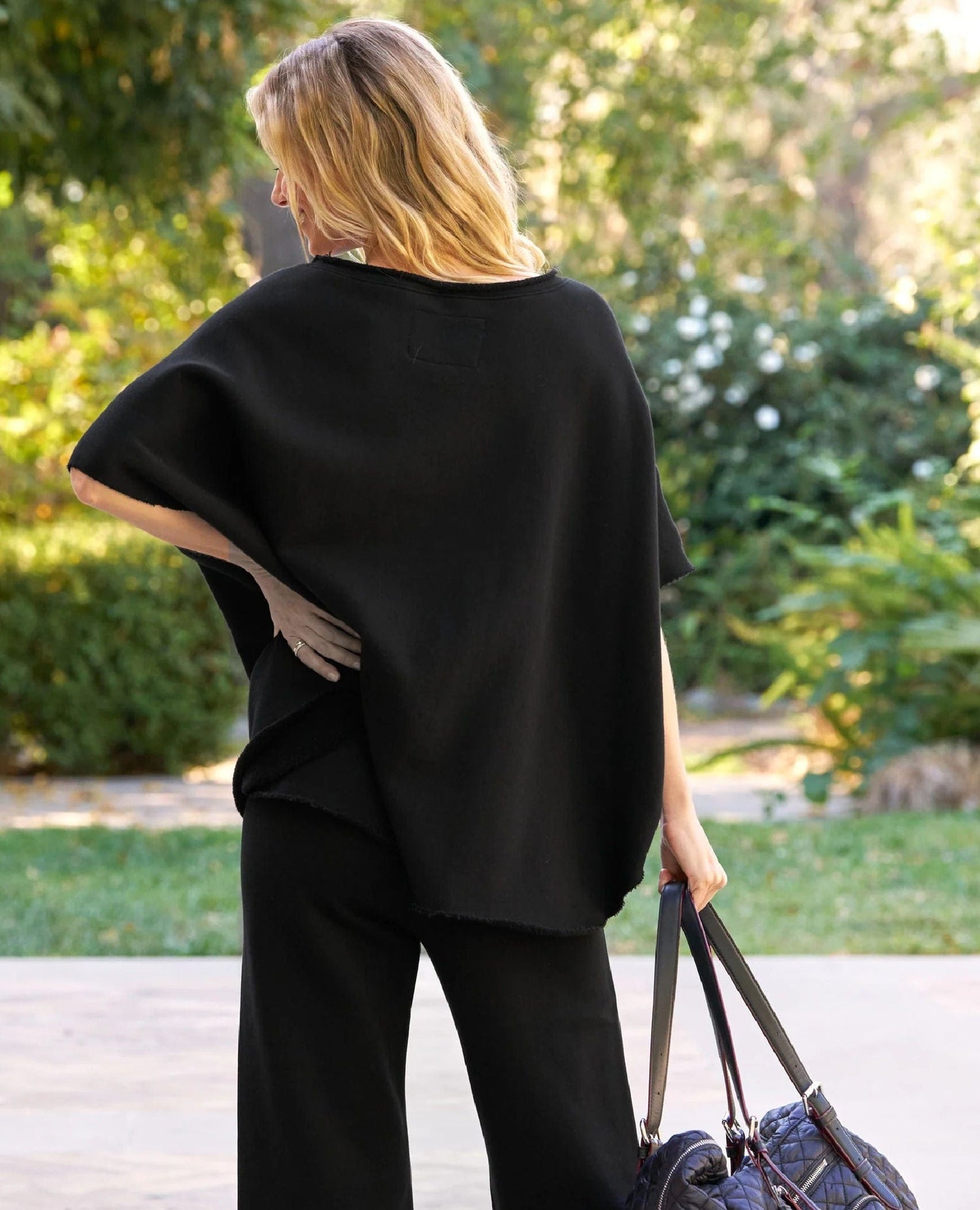 Olive Capelet in Black