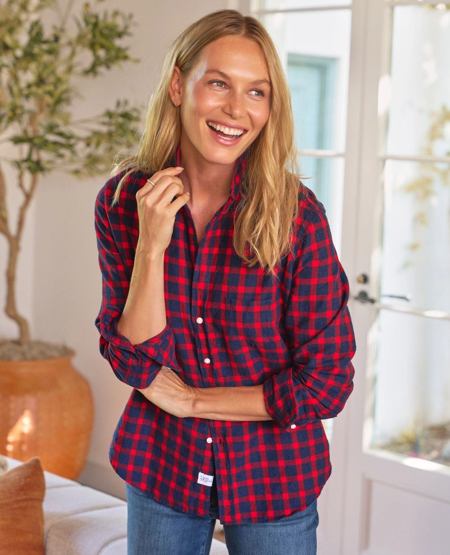 Frank & Eileen Red Blue Plaid Eileen