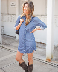 Mary Shirt Dress Vintage Denim