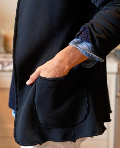 Frank & Eileen Triple Fleece Navy Blazer