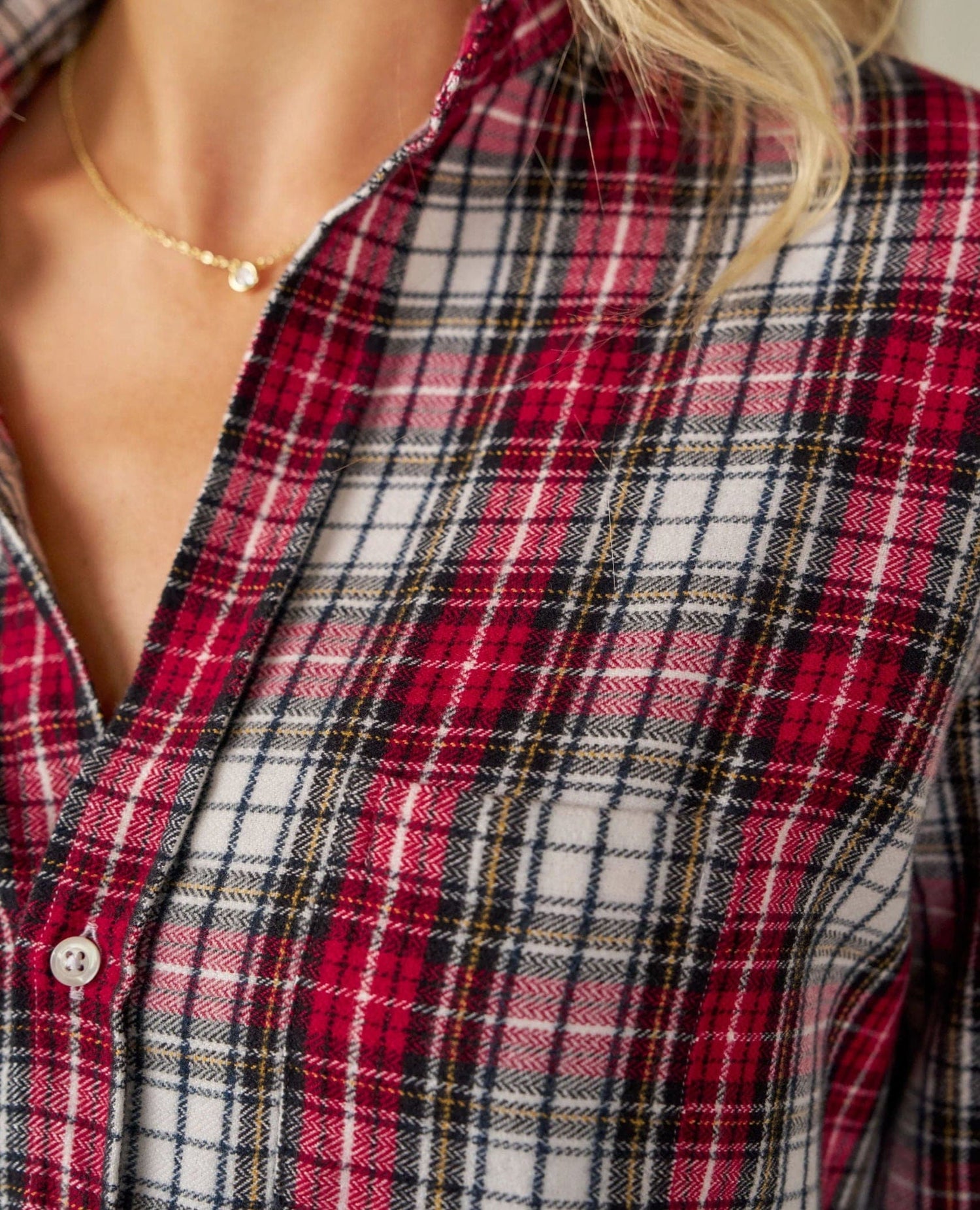 Frank & Eileen Red Holiday Eileen Flannel