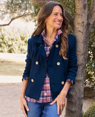 Eileen Button Down Black Red Plaid