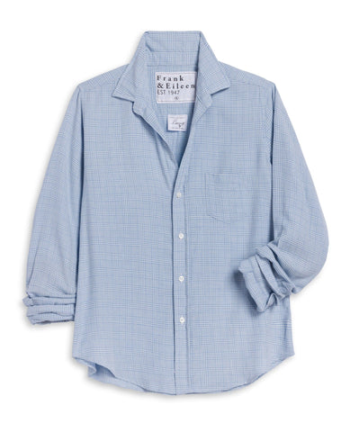 Barry Cashmere Shirt Light Blue Plaid